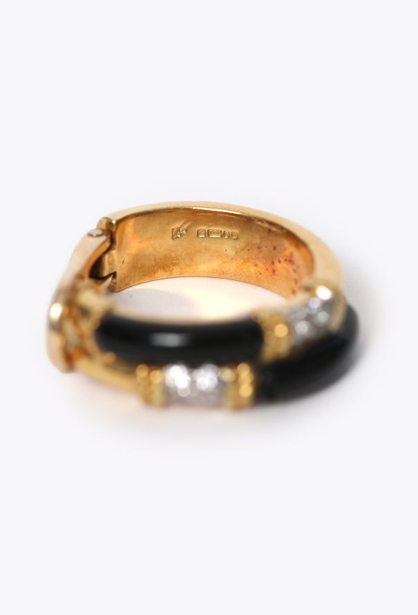 Vintage Fine Jewelry Collectible: '70s Kutchinsky 18K Gold, Onyx & Diamond Earrings - 5 Vintage Fine Jewelry Collectible: '70s Kutchinsky 18K Gold, Onyx & Diamond Earrings - 5