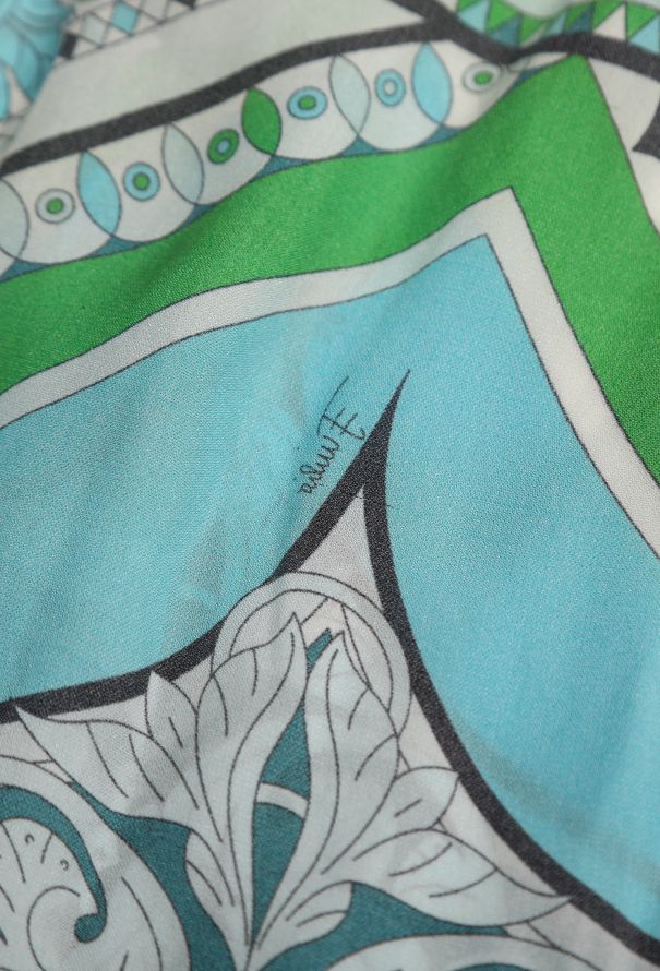 Emilio Pucci Resort 2014 Silk Graphic Belted Dress - 9