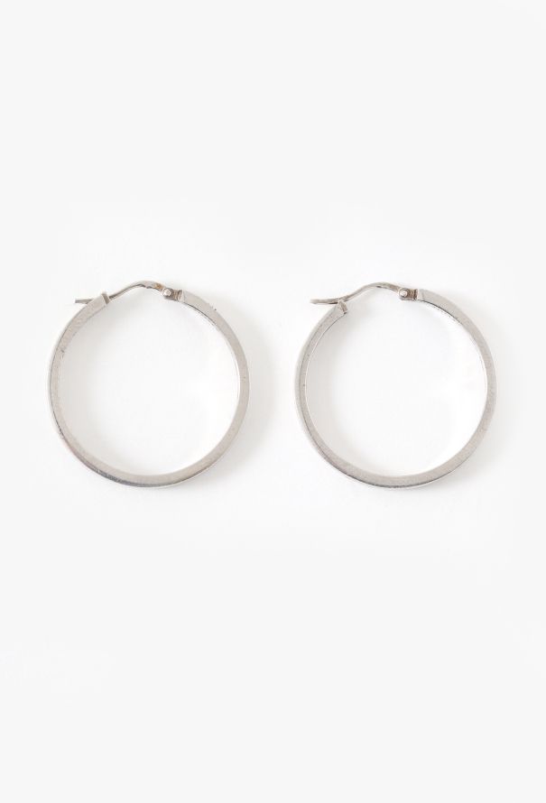 Céline Sterling Silver Hoop Earrings - 1