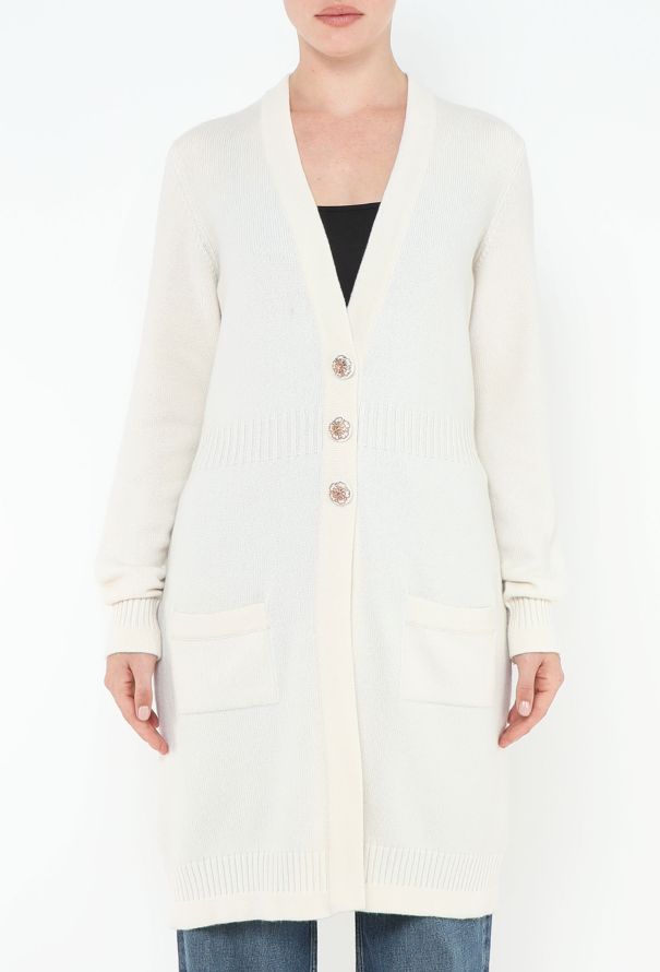 Chanel Cashmere Filigree 'CC' Cardigan - 5 Chanel Cashmere Filigree 'CC' Cardigan - 5