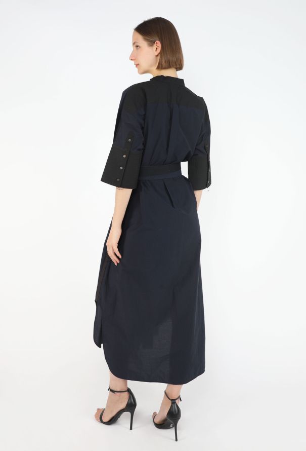Loewe Belted Cotton Tunic Dress, 2022 - 6