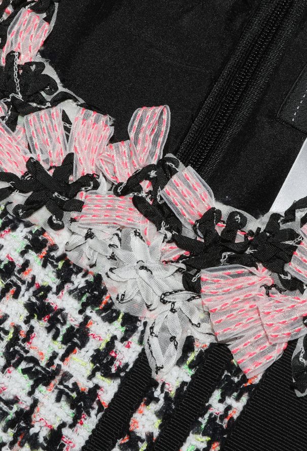 Chanel S/S 2010 Floral Trim Tweed Dress - 7 Chanel S/S 2010 Floral Trim Tweed Dress - 7