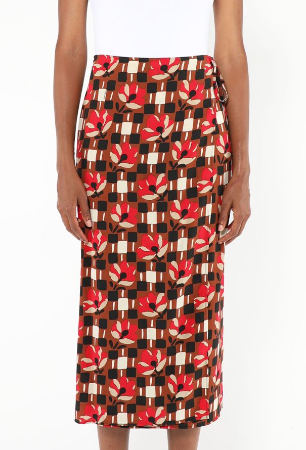 Prada S/S 2017 Graphic Wrap Skirt - 3