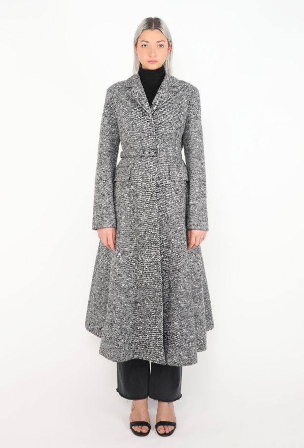 Dior 2023 Bouclé Tweed Bar Coat - 1