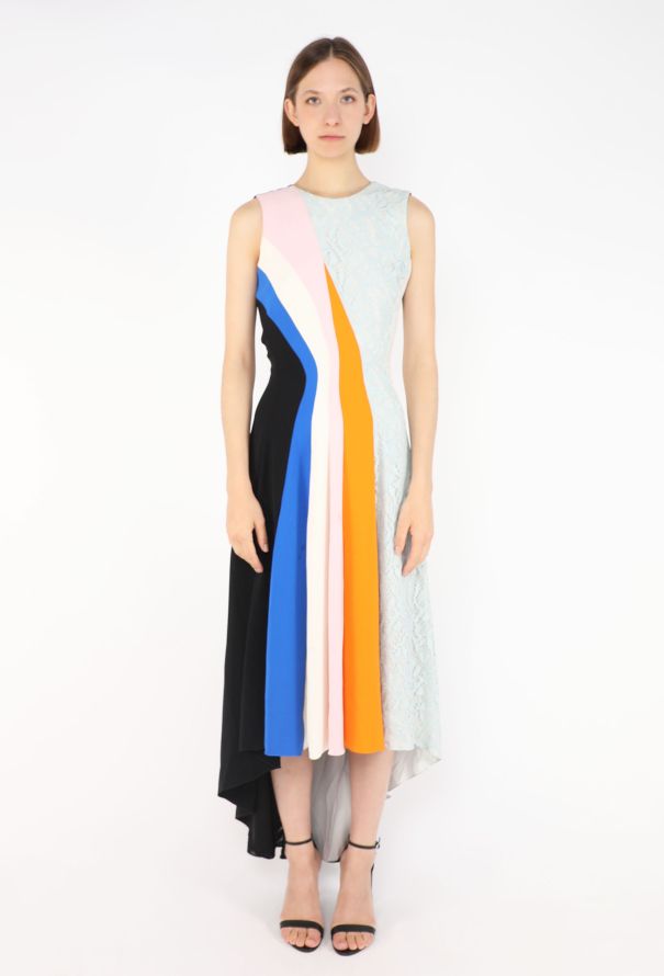 Dior Colorblock Lace Panel Dress, Resort 2014 - 1