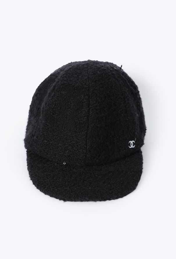 Chanel Tweed Sequin Newsboy Cap - 2