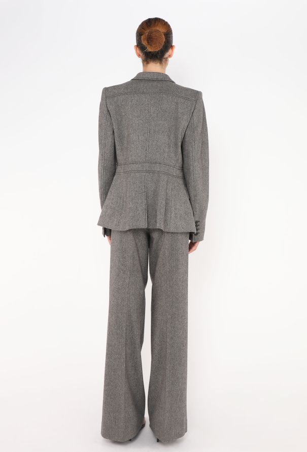 Gucci Herringbone Flared Suit - 7