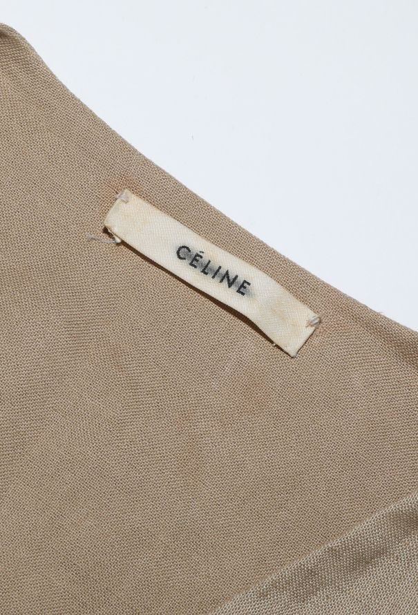 Céline Resort 2014 Belted Linen Ensemble - 7