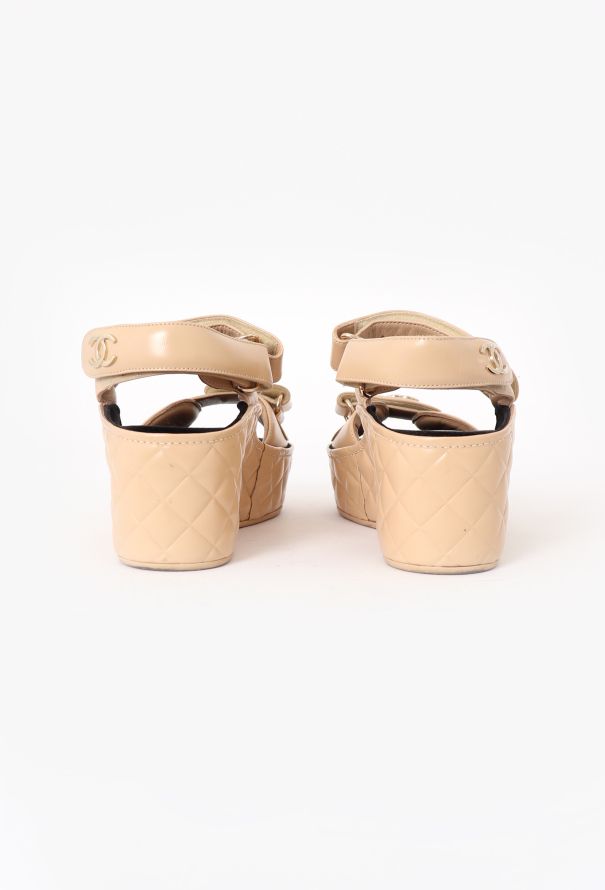 Chanel 2021 Quilted Platform Sandals - 4 Chanel 2021 Quilted Platform Sandals - 4