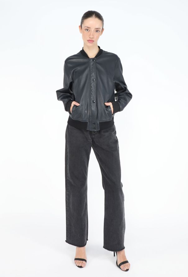 Céline Classic Lambskin Bomber Jacket - 4