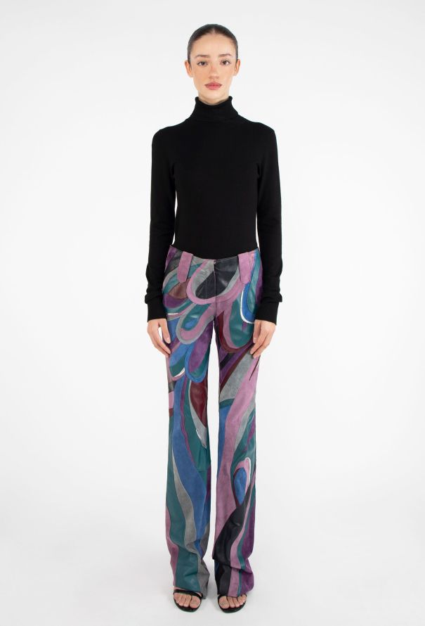 Dolce & Gabbana RARE S/S 2002 Leather Patchwork Pants - 3