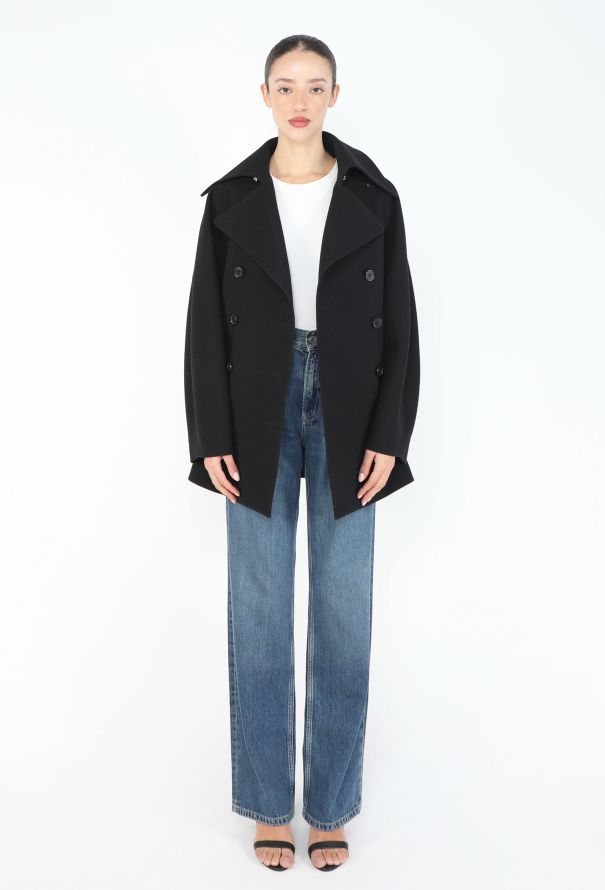 Chloé 2019 Double-Breasted Crêpe Peacoat - 4
