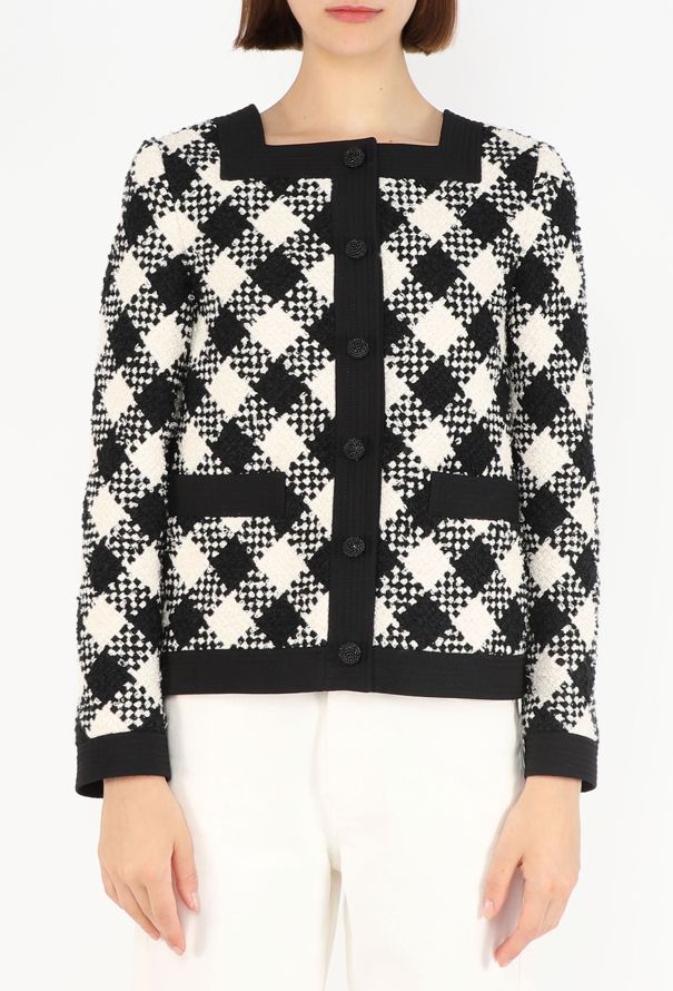 Valentino Damier Bouclé Jacket, Resort 2026 - 5