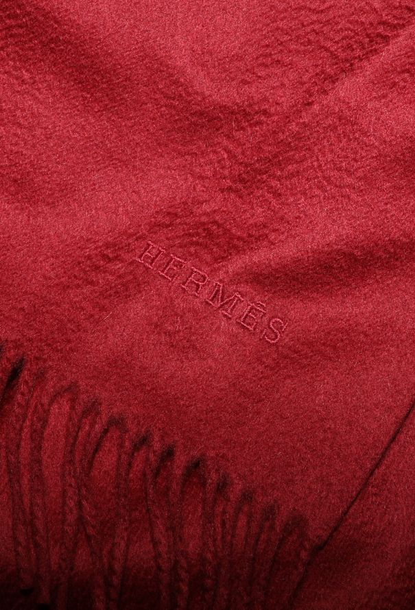 Hermès Felted Cashmere Fringe Shawl - 4