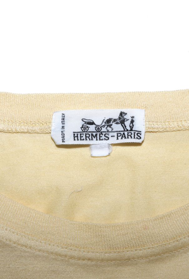Hermès Vintage Embroidered Cotton T-Shirt - 4