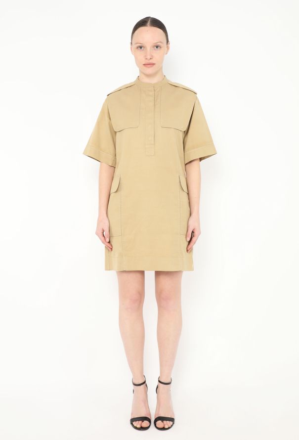 Céline Gabardine Safari Dress - 1