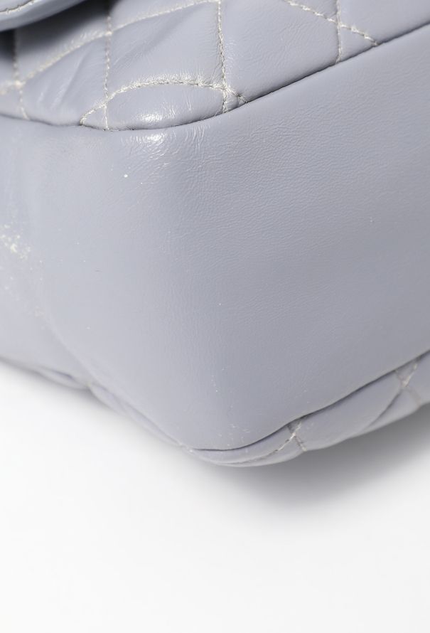 Chanel Maxi Grey Classic Quilted Flap Bag - 9 Chanel Maxi Grey Classic Quilted Flap Bag - 9