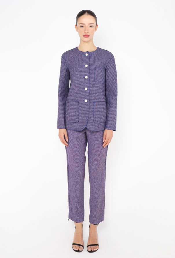 Chanel S/S 2013 Tweed Pearl Button Ensemble - 1