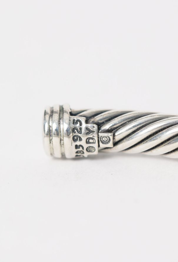 David Yurman 14K Yellow Gold & Classic Cable Sterling Bracelet - 7