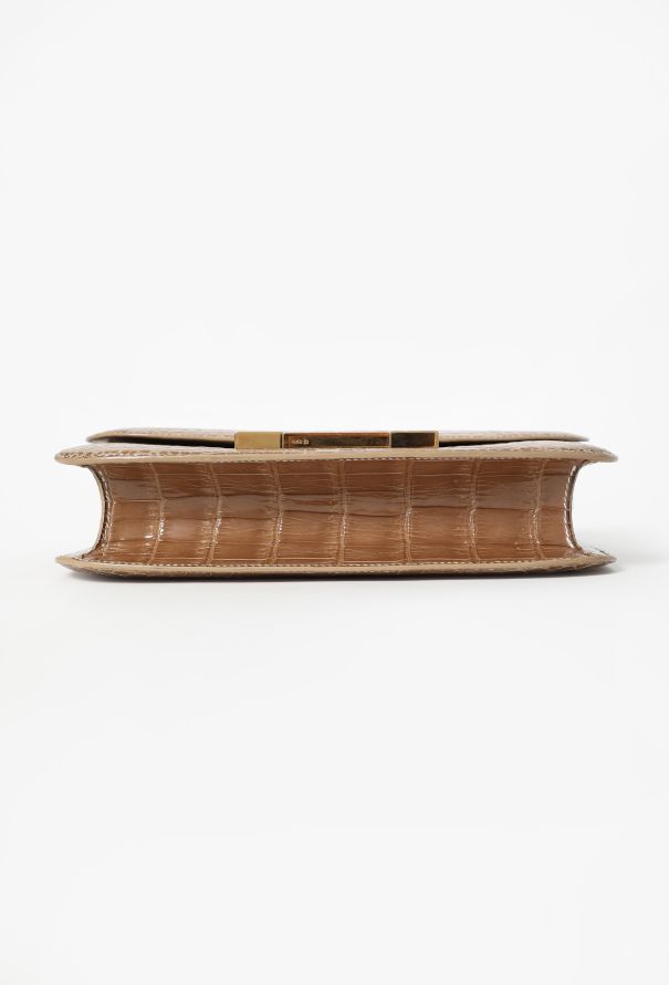 Hermès EXCEPTIONAL 90s 'Ficelle' Porosus Constance 24 - 8