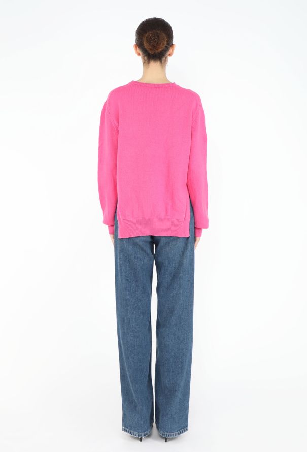 Céline Cashmere Knit Triomphe Sweater - 3