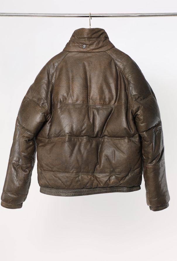 Men's Vintage '90s Double Goose Leather Puffer Jacket - 5 Men's Vintage '90s Double Goose Leather Puffer Jacket - 5