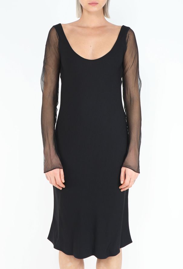 John Galliano RARE Fall 1990 Mesh Sheath Dress - 2