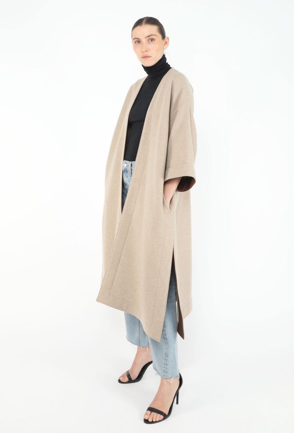 Céline Cashmere Belted Wrap Coat - 4