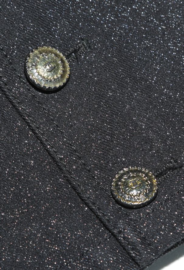 Chanel 2005 Iridescent 'CC' Button Jeans - 7 Chanel 2005 Iridescent 'CC' Button Jeans - 7