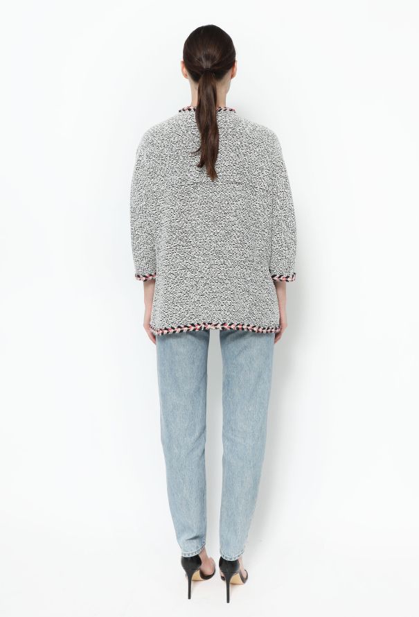 Chanel Bouclé Braided Trim Jacket - 4