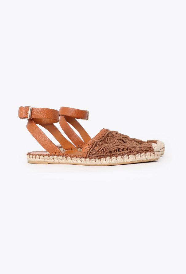 Valentino 2019 Macramé Calfskin Espadrilles - 3