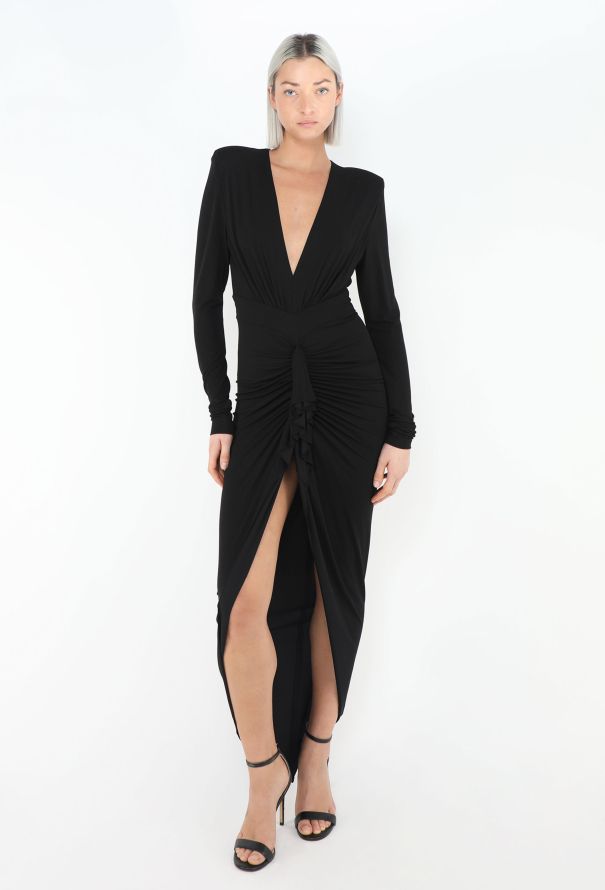 Alexandre Vauthier Plunging Ruched Gown - 3