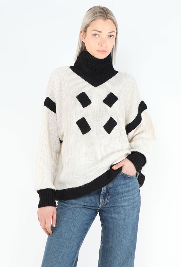 Claude Montana '80s Alpaca Turtleneck Sweater - 1