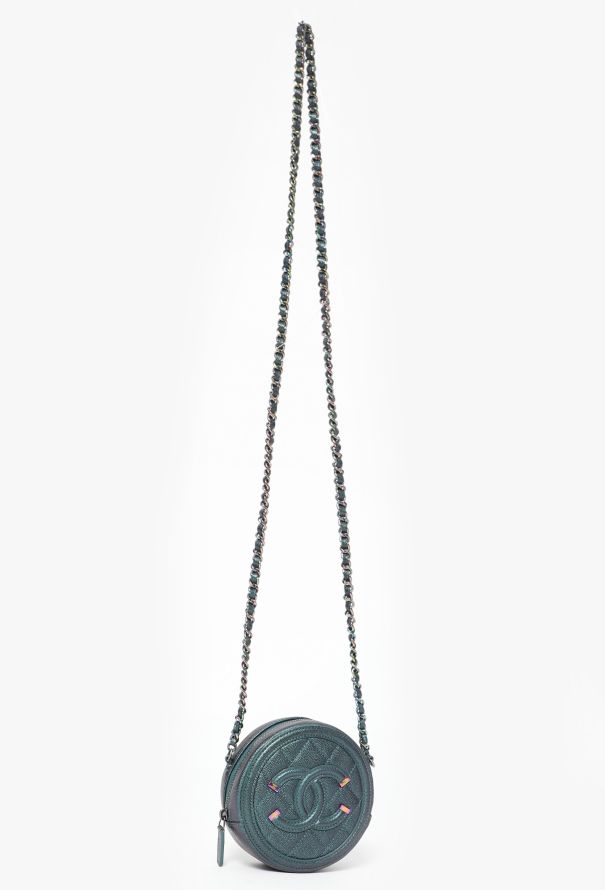 Chanel Filigree Caviar Quilted Round Clutch - 2 Chanel Filigree Caviar Quilted Round Clutch - 2