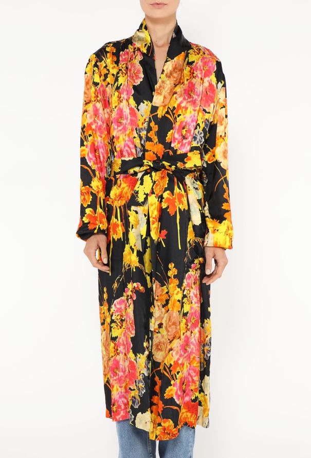 Dries Van Noten x Christian Lacroix S/S 2020 Peony Graphic Robe - 4