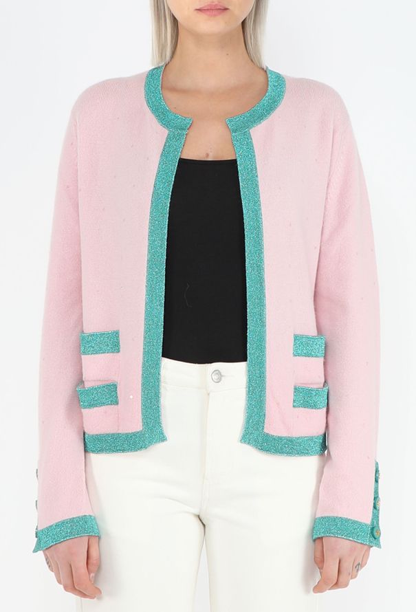 Chanel Collector 1996 Cashmere Sequin Cardigan - 1