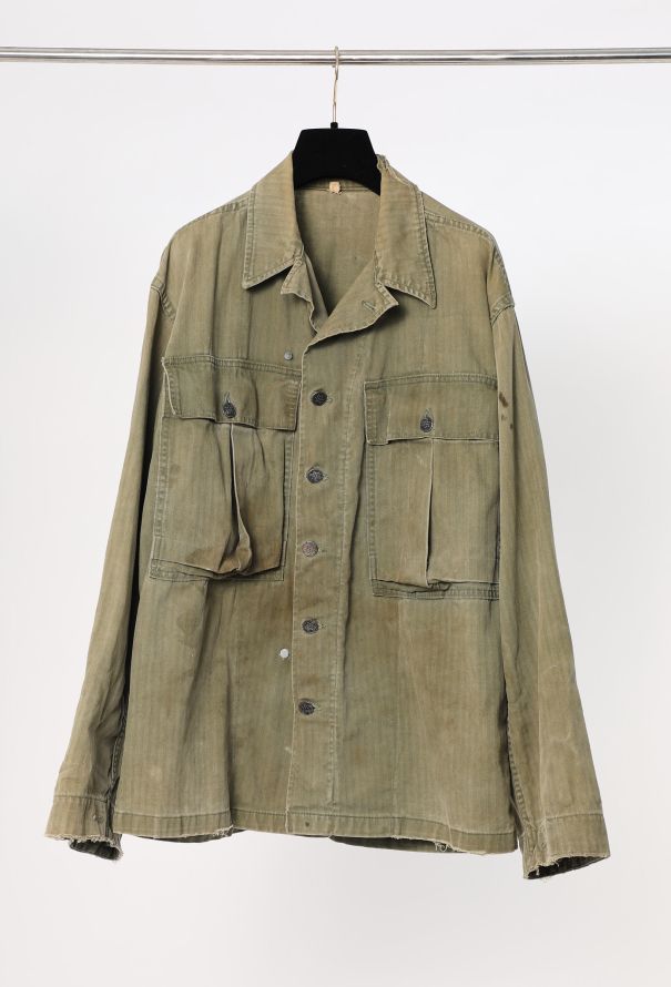 Men's Vintage 1940s WWII Herringbone Field Jacket - 6