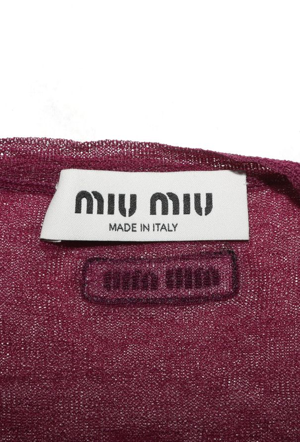 Miu Miu F/W 2023 Floral Appliqué Cardigan - 8