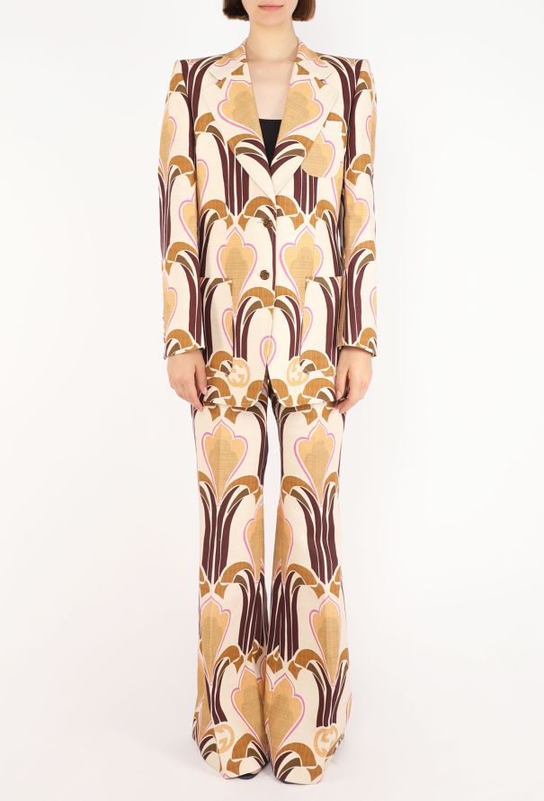 Gucci Art Nouveau Printed Suit, Pre-Fall 2022 - 6