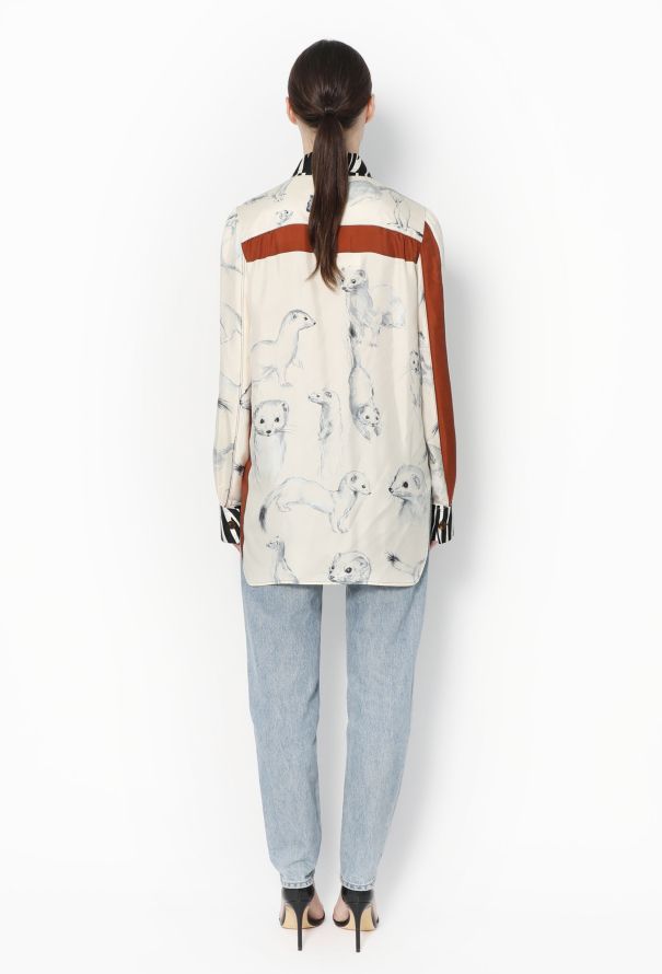 Céline Wonderland Printed Silk Blouse, F/W 2015 - 5
