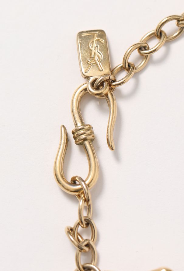 Saint Laurent Vintage Goossens' Strass Heart Necklace - 3 Saint Laurent Vintage Goossens' Strass Heart Necklace - 3