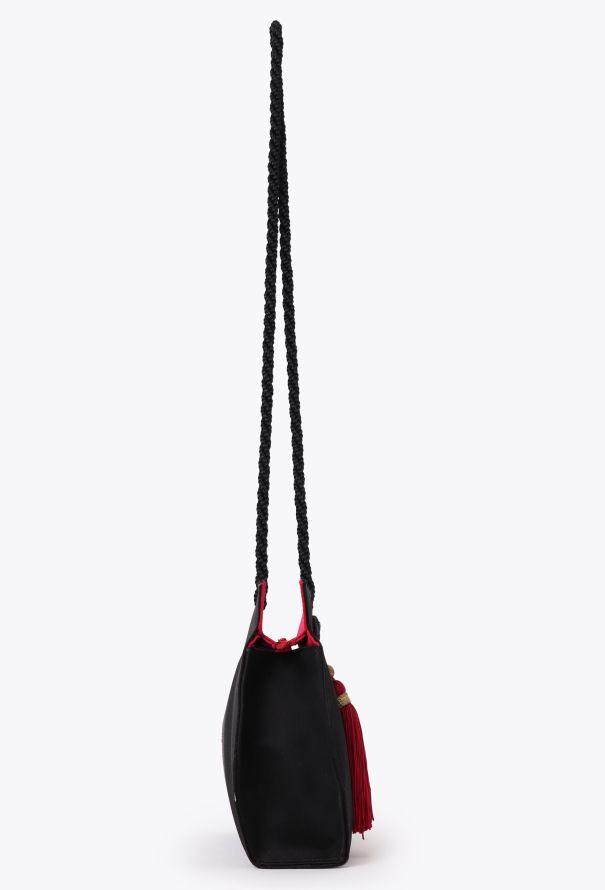Saint Laurent '90 Black Silk Clutch - 4