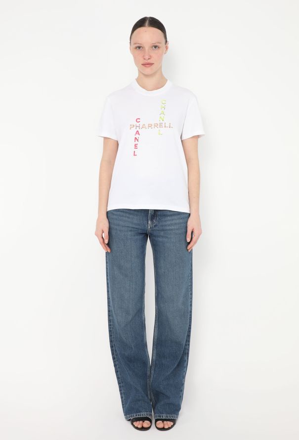 Chanel 2019 x Pharrell Williams Embellished T-Shirt - 2 Chanel 2019 x Pharrell Williams Embellished T-Shirt - 2