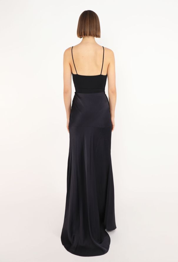 Lanvin Charmeuse Bias-Cut Skirt - 5