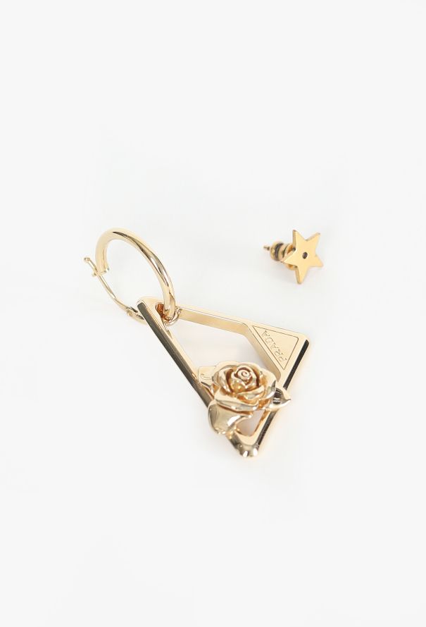 Prada Rose Logo Drop Earring Set, 2023 - 4