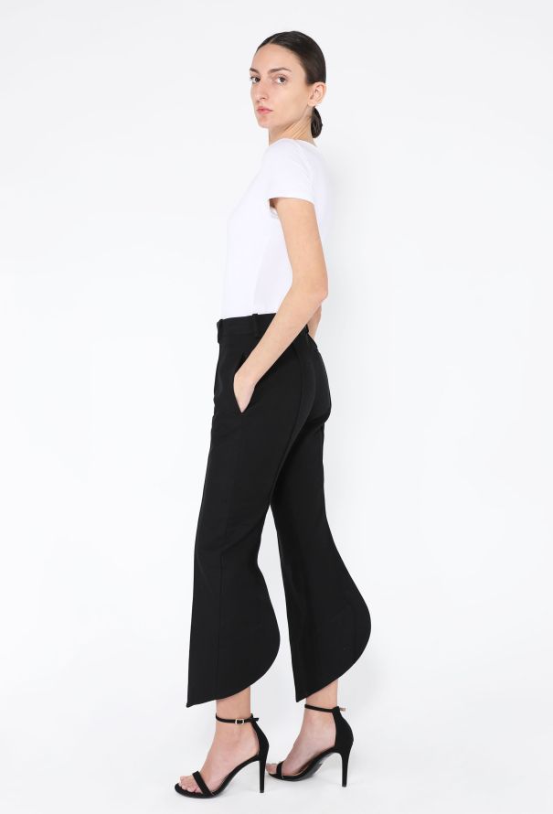 Bottega Veneta S/S 2023 Cotton Curved Hem Trousers - 1