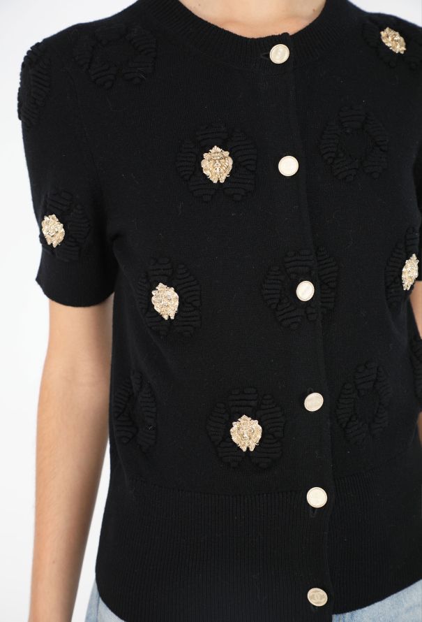 Chanel Lion Charm Cashmere Cardigan - 3