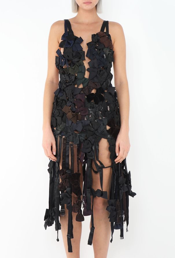 Maison Margiela ULTRA RARE F/W 2006 Artisanal Bow-Tie Dress - 4