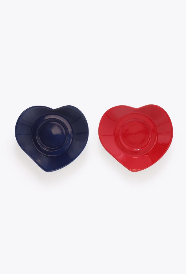 Saint Laurent Vintage Porcelain Heart Espresso Set - 5 Saint Laurent Vintage Porcelain Heart Espresso Set - 5