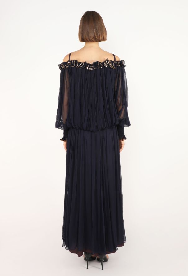 Jean Varon Grecian Chiffon Dress, 1970 - 5
